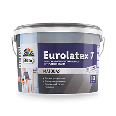 EUROLATEX 7, 10л "DufaRetail" ВД краска (выводим) (под заказ) EUROLATEX 7, 10л "DufaRetail" ВД краска (выводим) (под заказ)